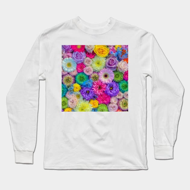 Colorful flowers Long Sleeve T-Shirt by Itsyamini